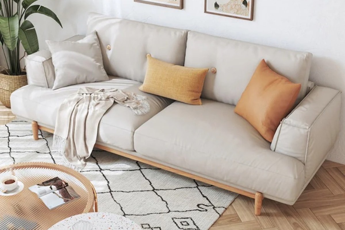 Bọc ghế sofa bằng chất liệu cotton