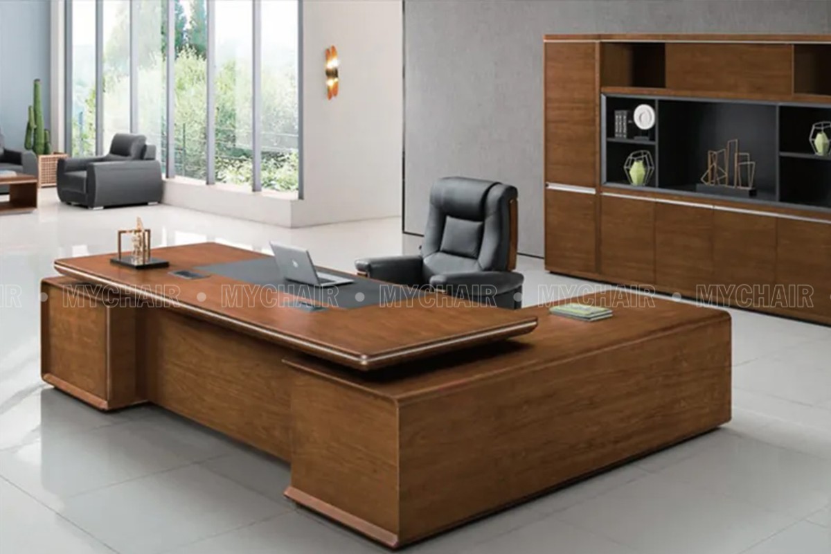 Cách bố trí bàn làm việc giám đốc chữ L hợp phong thủy