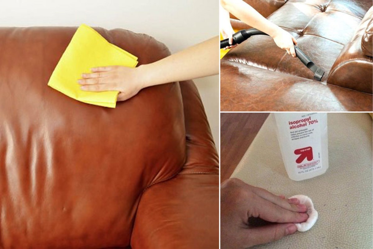 Cách xử lý vết bụi bẩn trên ghế sofa da