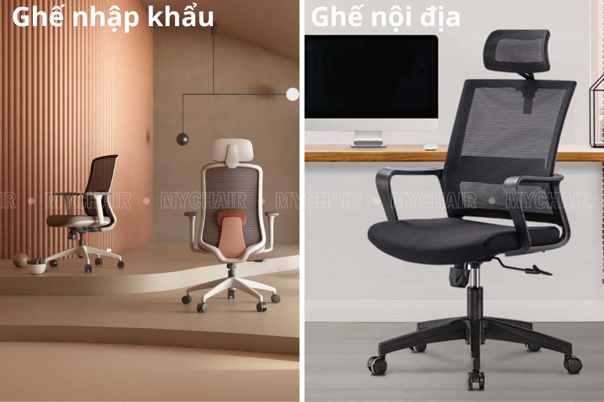 Nên mua ghế xoay văn phòng nhập khẩu hay nội địa?