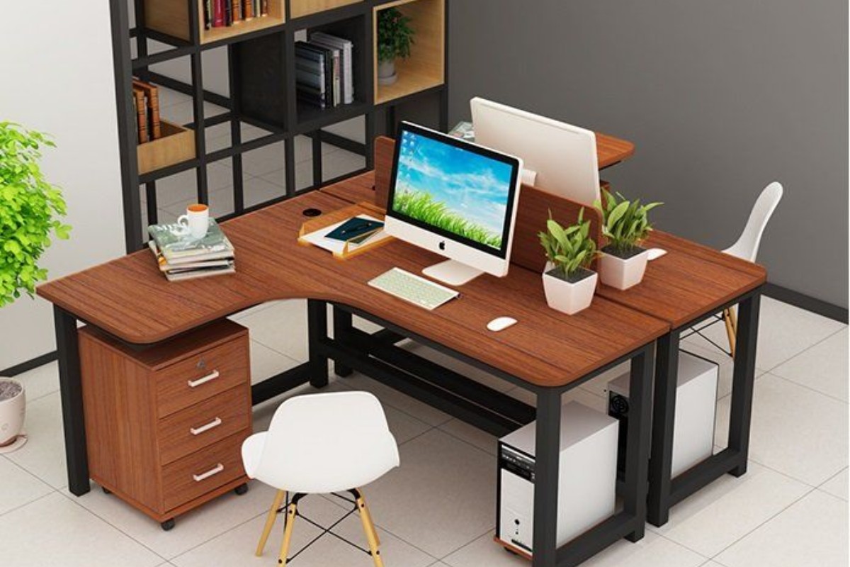 Cụm bàn làm việc hình chữ L