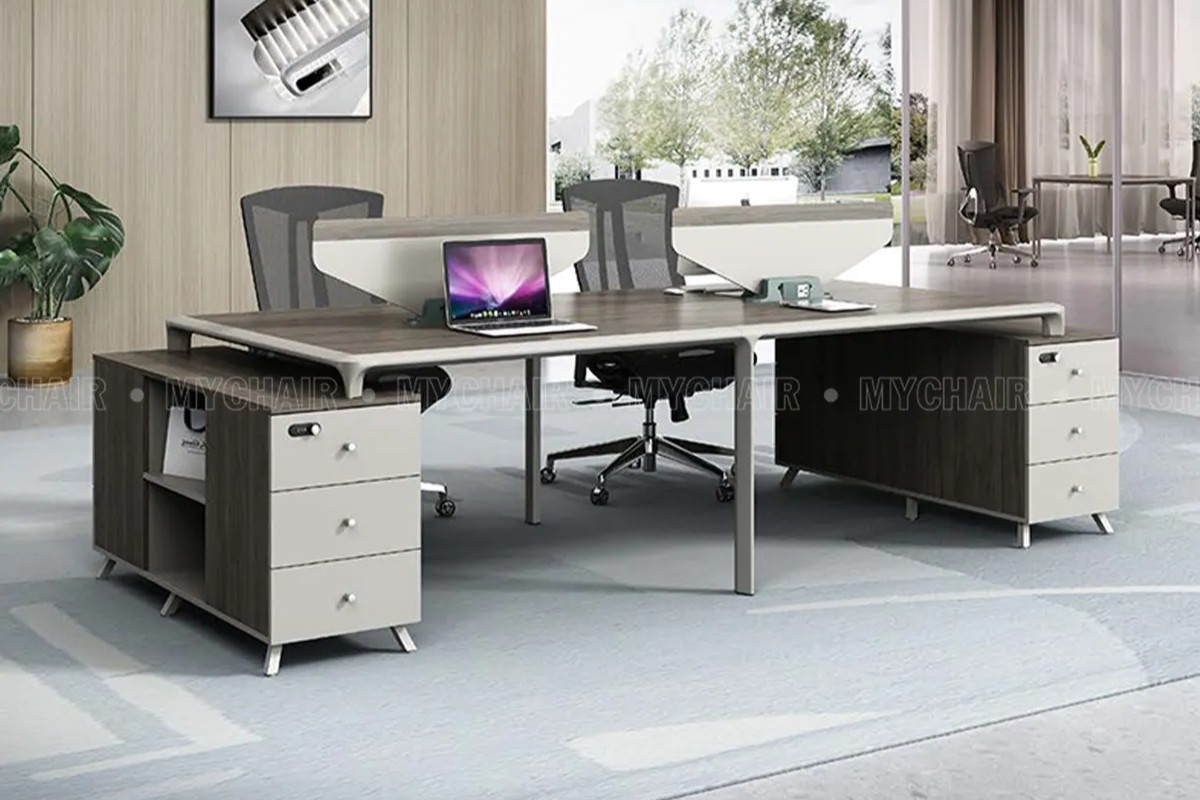 Cụm bàn làm việc 6 người cao cấp MC68F