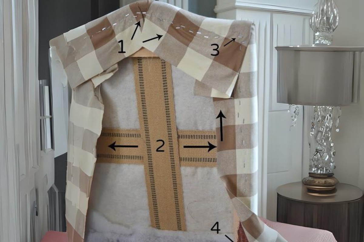 Đính kèm các mặt của ghế thư giãn