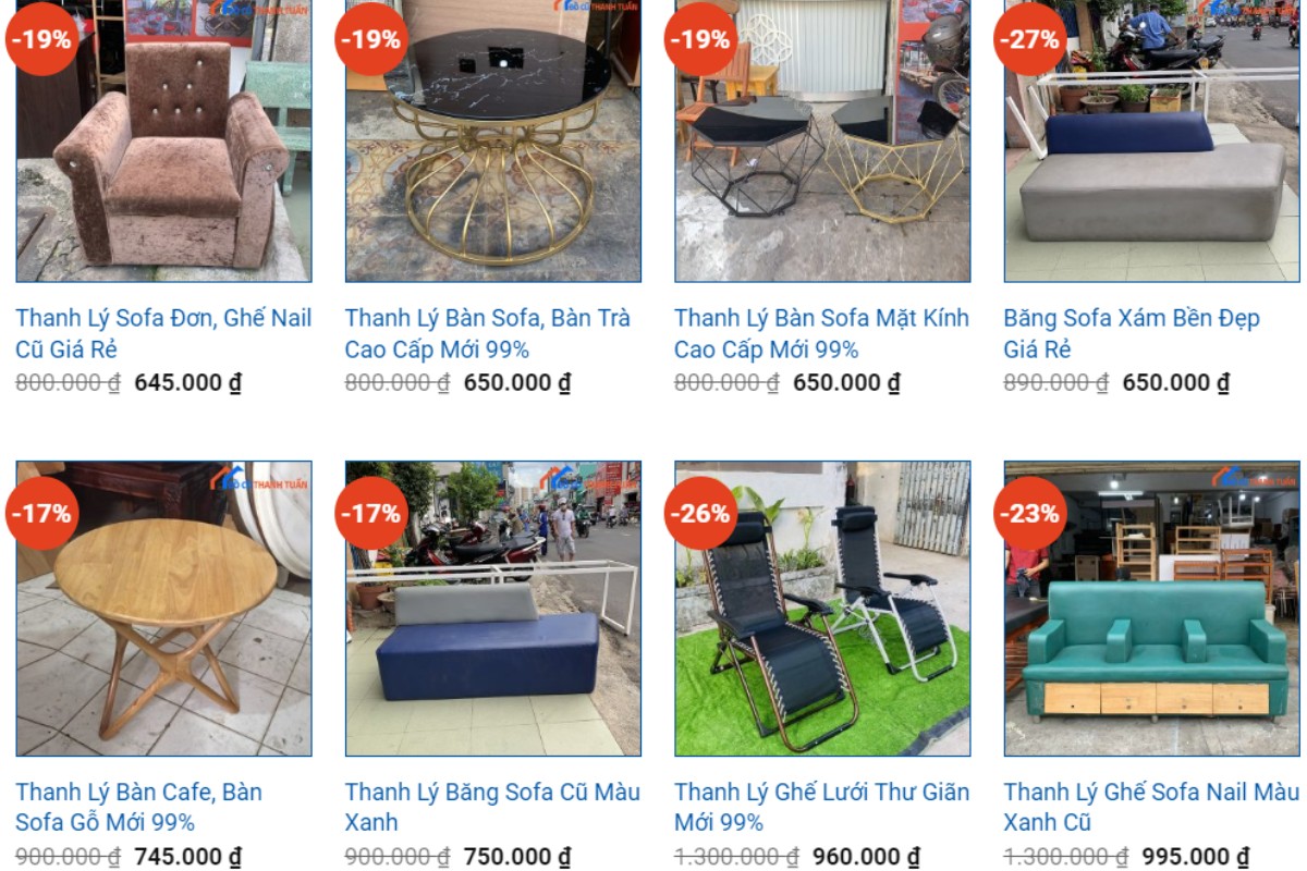 Đồ cũ Thanh Tuấn - Cửa hàng chuyên thanh lý bàn trà cũ giá tốt tại TPHCM