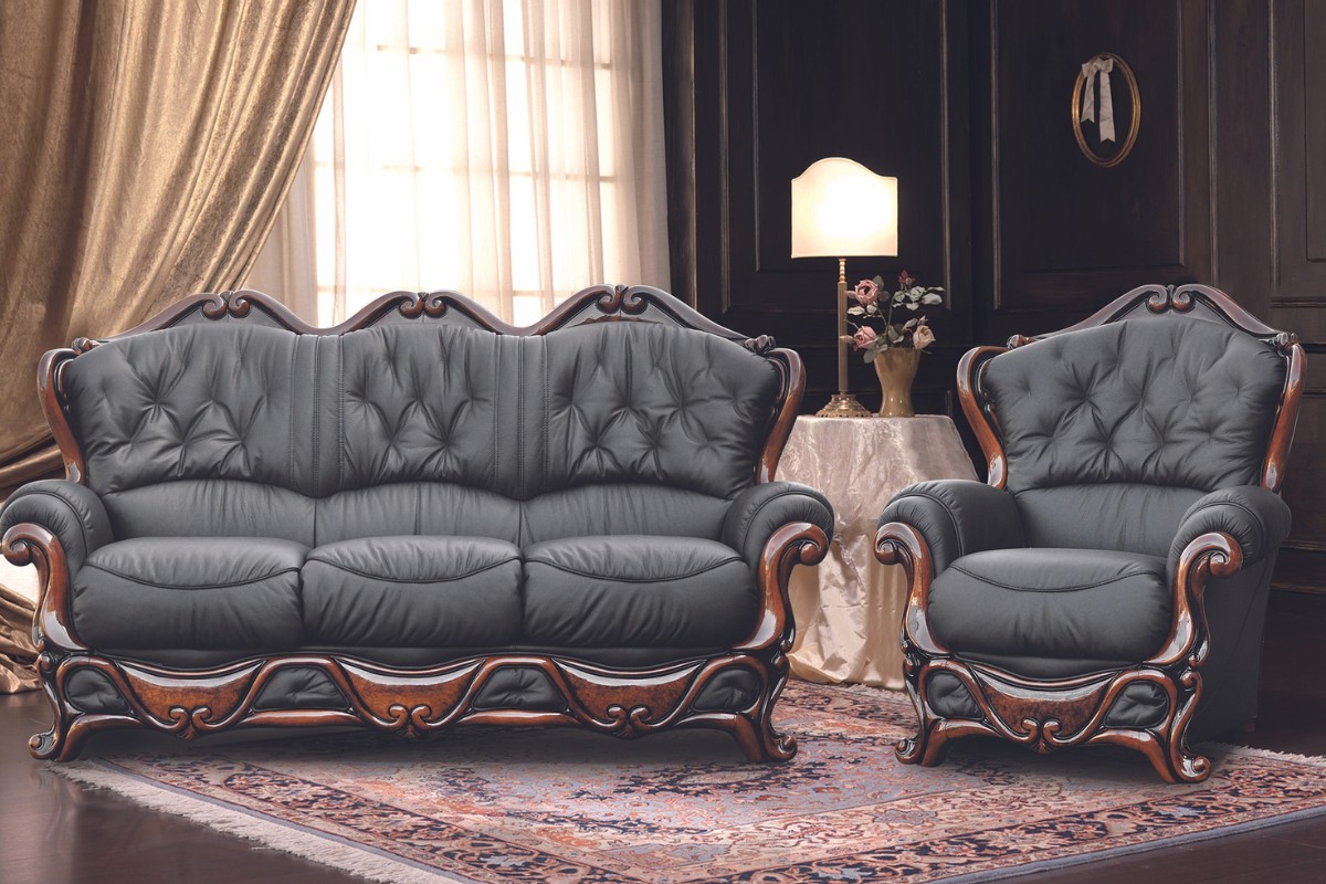 Ghế sofa da cổ điển