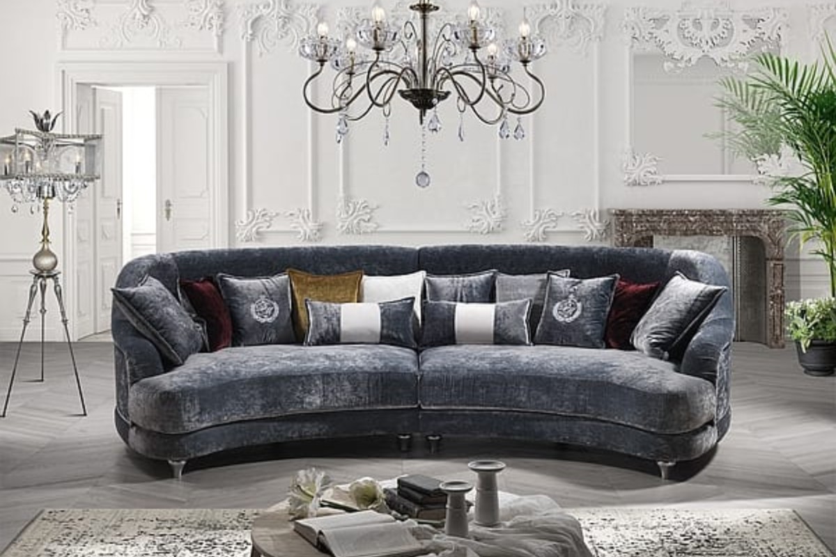 Sofa cổ điển vải nhung