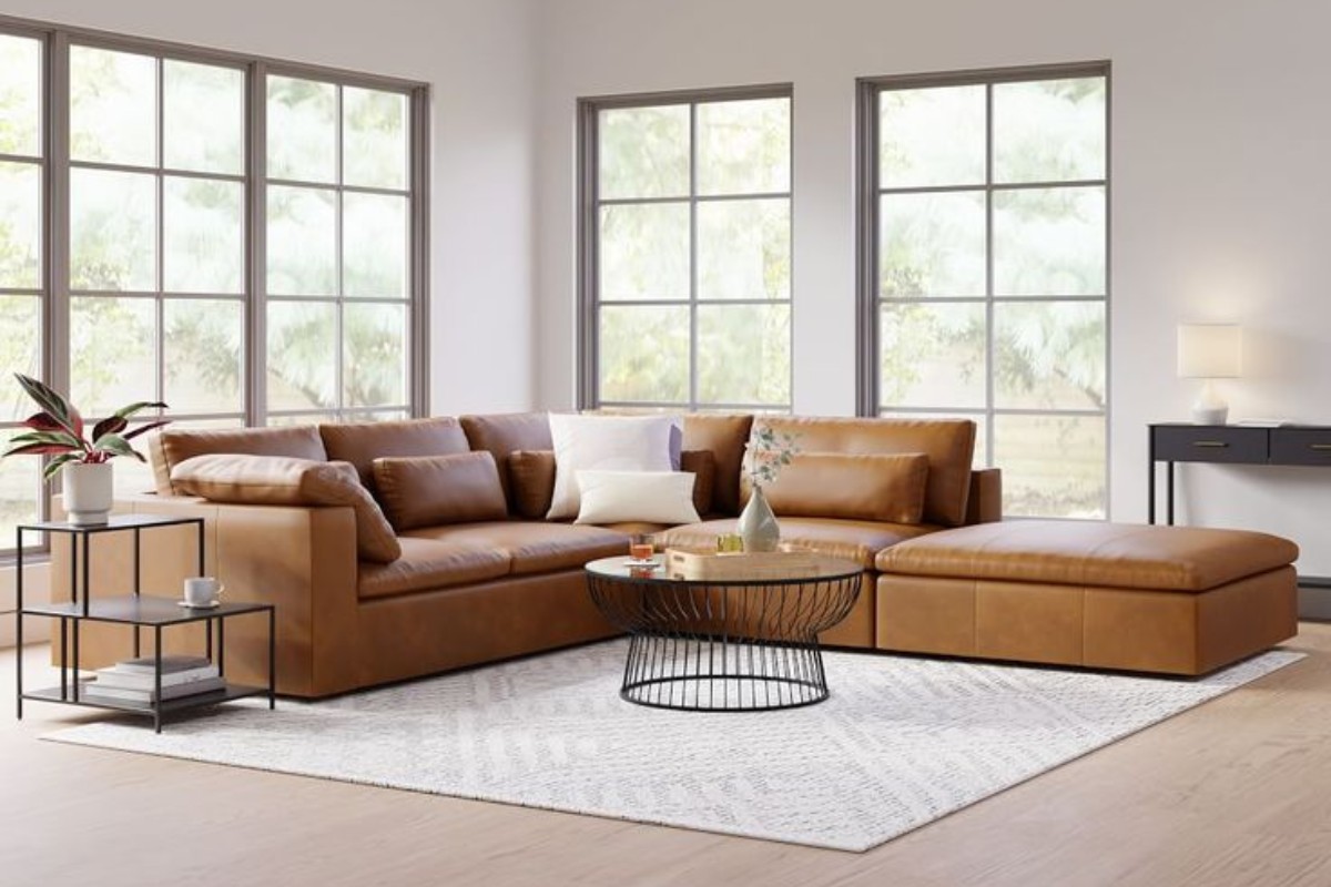 Sofa da Bohemian với vẻ đẹp phóng khoáng tự do