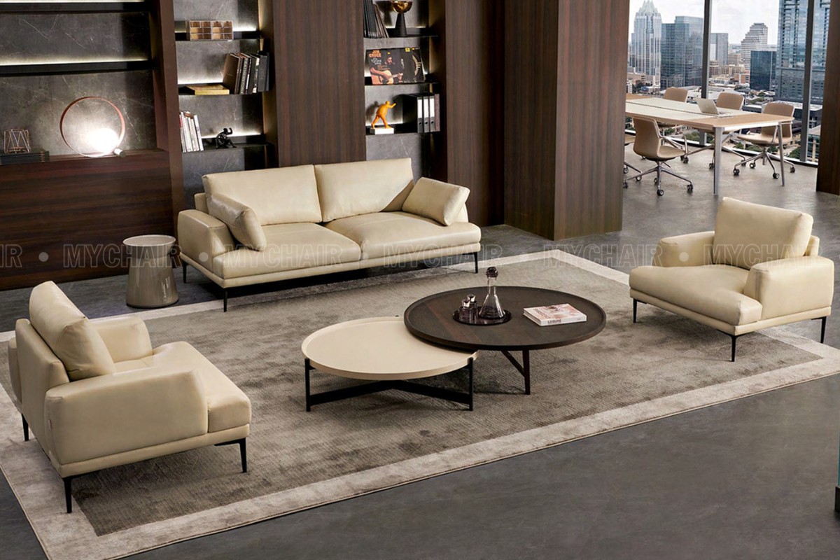 Ghế sofa da thật bọc 50%