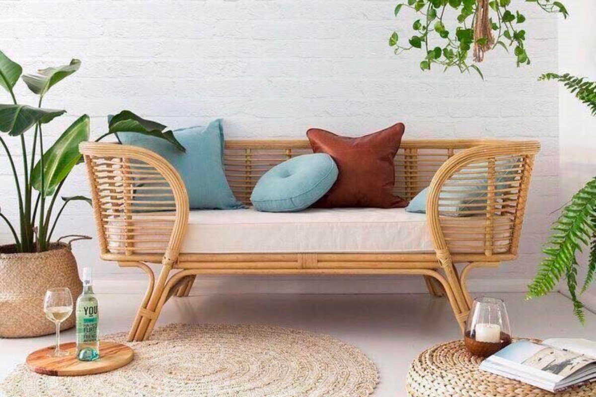 Sofa mây băng dài đẹp