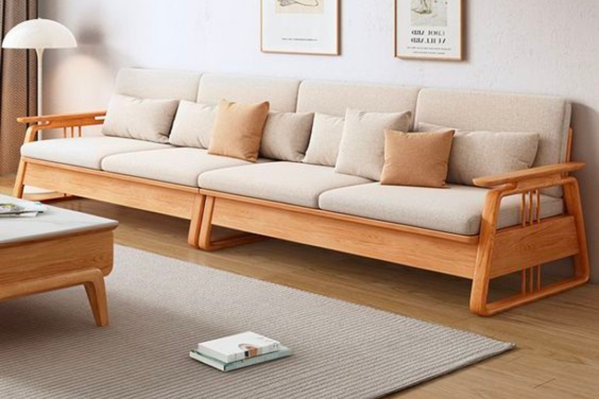 Mẫu ghế sofa mây băng dài cho 4 người ngồi