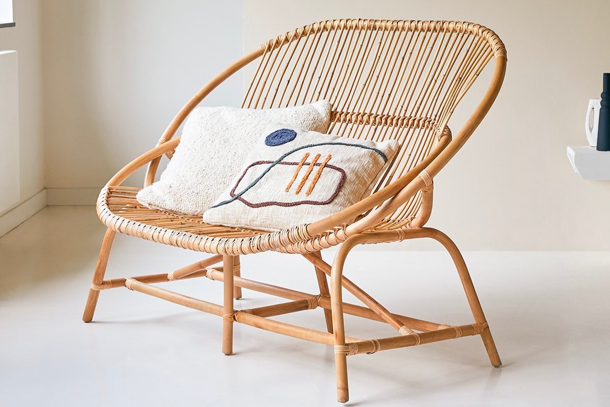 Mẫu sofa mây đơn nhỏ gọn