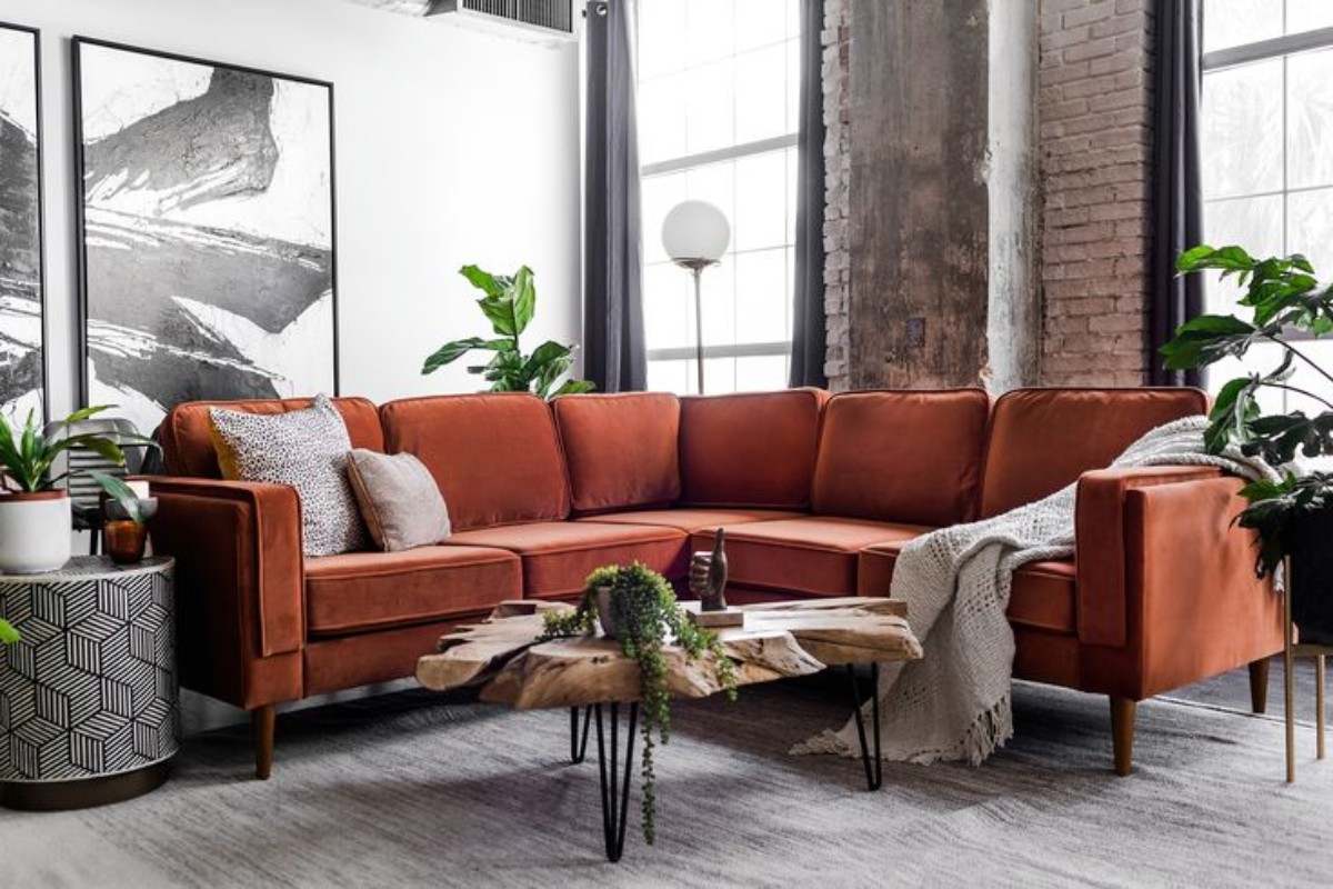 Sofa vải bohemian đẹp mắt