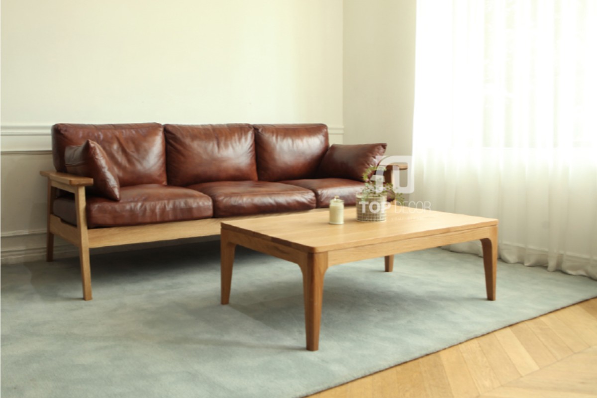 Sofa văng gỗ tối giản