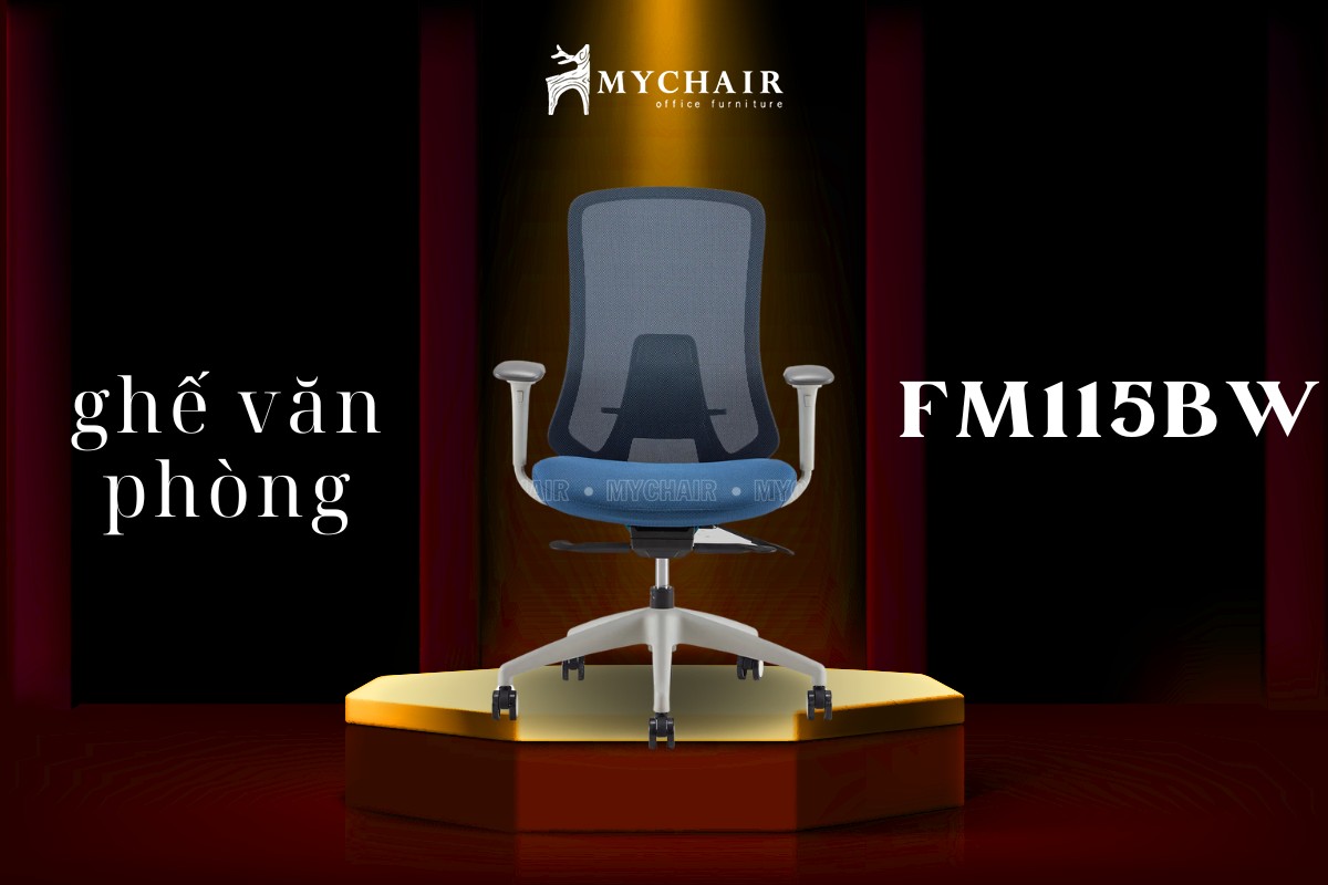 Ghế xoay văn phòng cho người nặng ký MyChair FM115BW