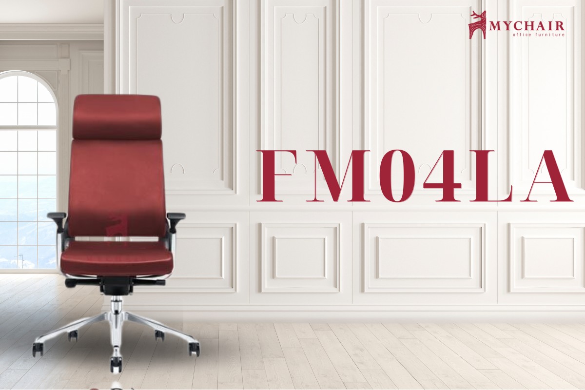 Ghế xoay văn phòng màu đỏ MyChair FM04LA