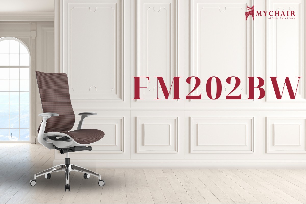 Ghế xoay văn phòng màu đỏ MyChair FM202BW