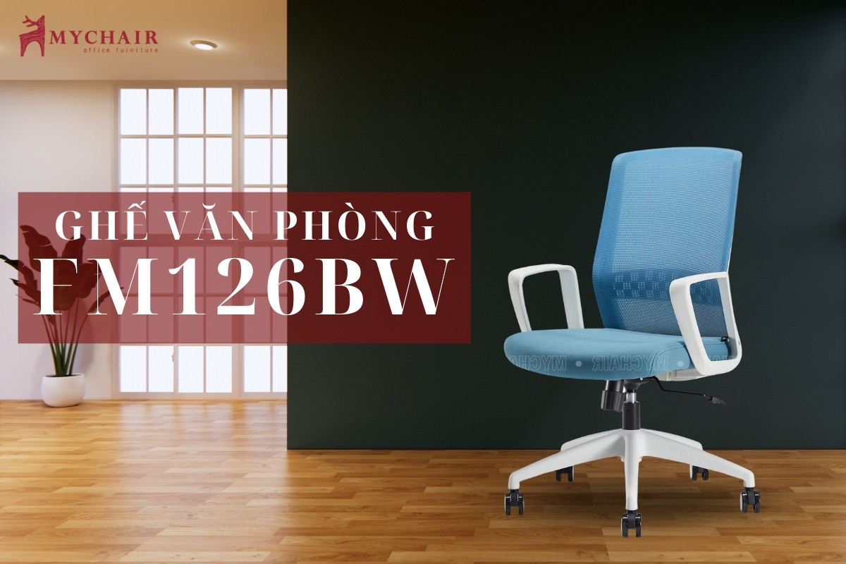 Ghế xoay màu xanh dương MyChair FM126BW
