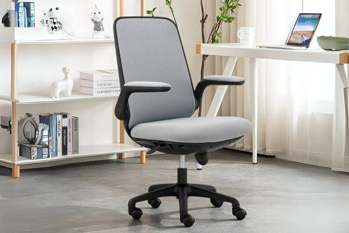 Ghế xoay tay gấp bọc vải nỉ