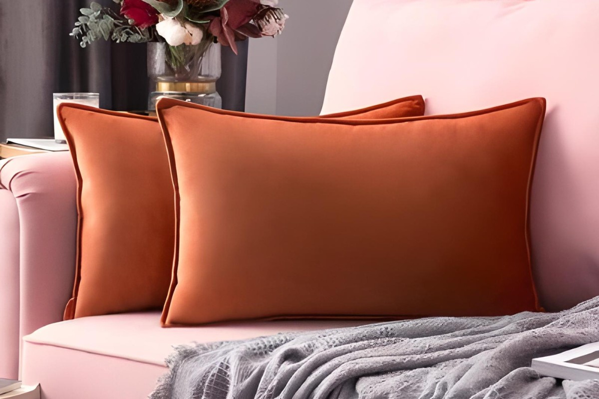 Gối sofa đơn sắc đẹp mắt