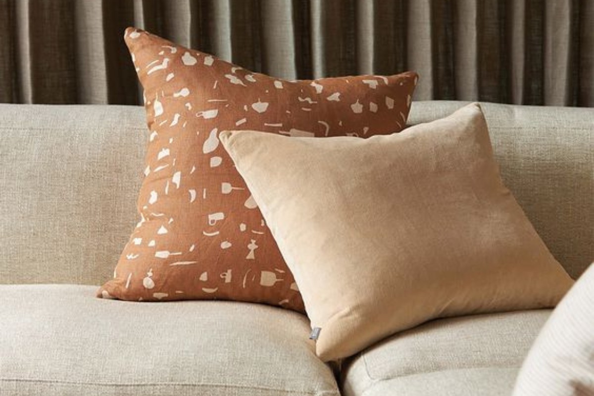Gối sofa tựa lưng vải lanh đẹp