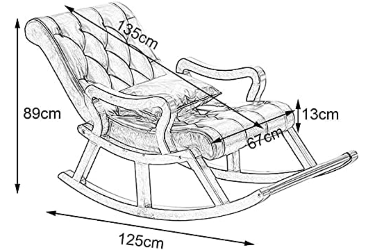 Kích thước ghế thư giãn bập bênh