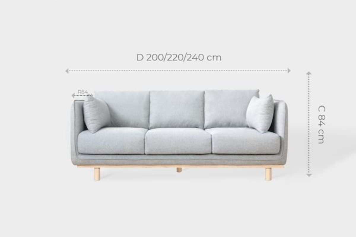 Kích thước sofa băng 3 chỗ ngồi