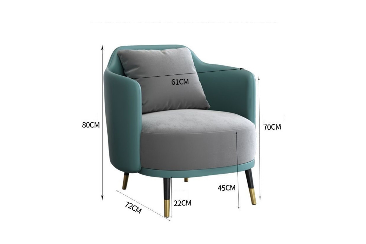 Kích thước sofa đơn Kích thước sofa đơn