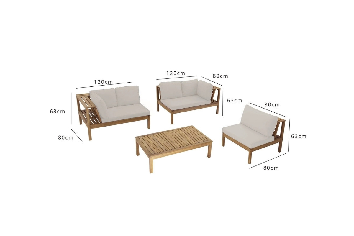 Kích thước sofa gỗ