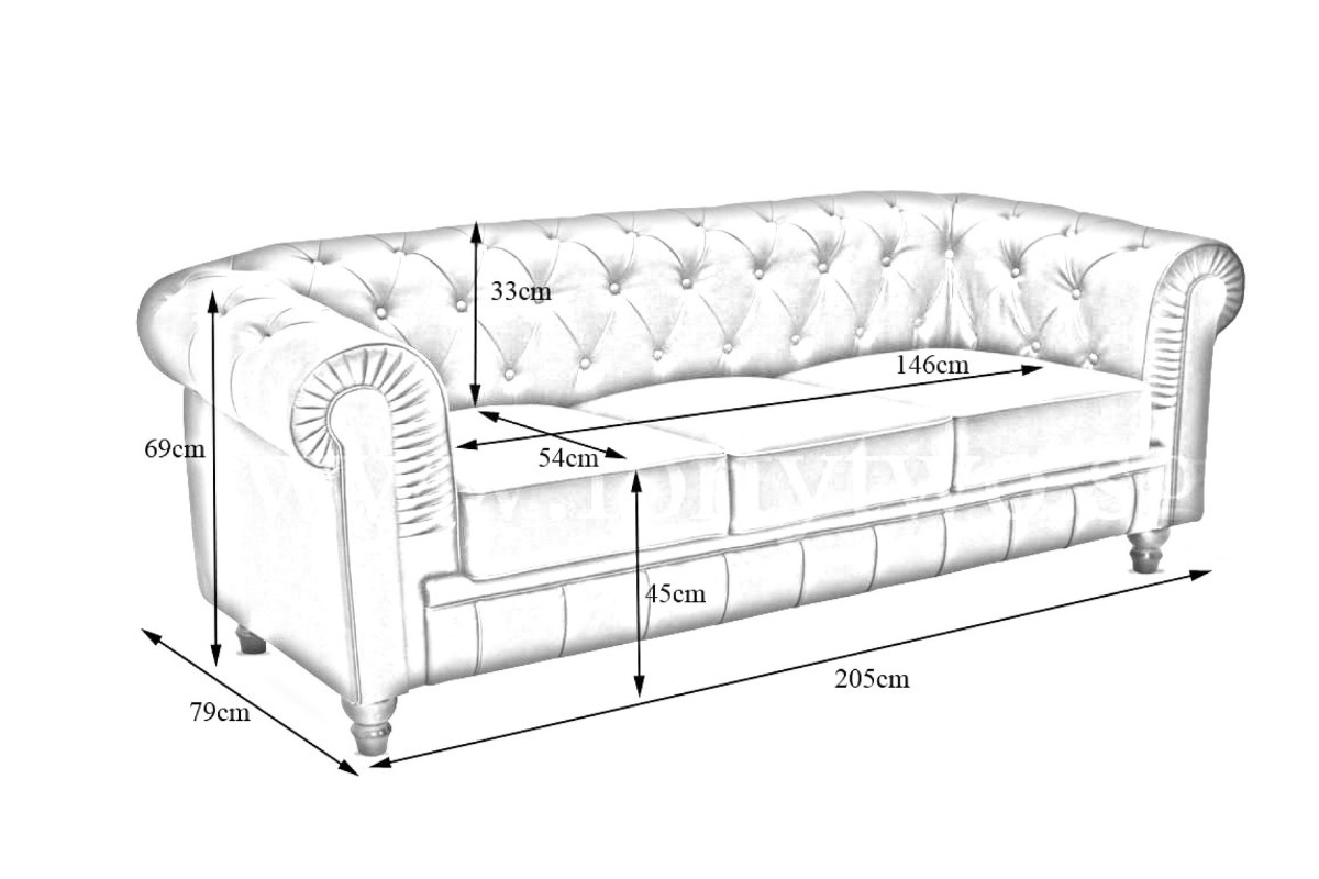 Kích thước sofa cổ điển