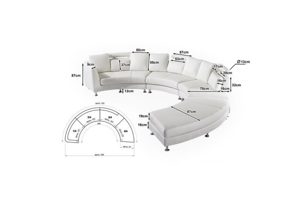Kích thước ghế sofa tròn