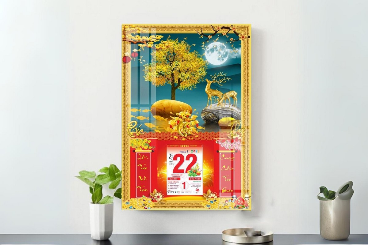 Lịch treo tường làm quà tết cho khách hàng