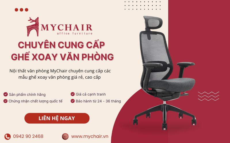 MyChair chuyên cung cấp ghế xoay văn phòng chính hãng