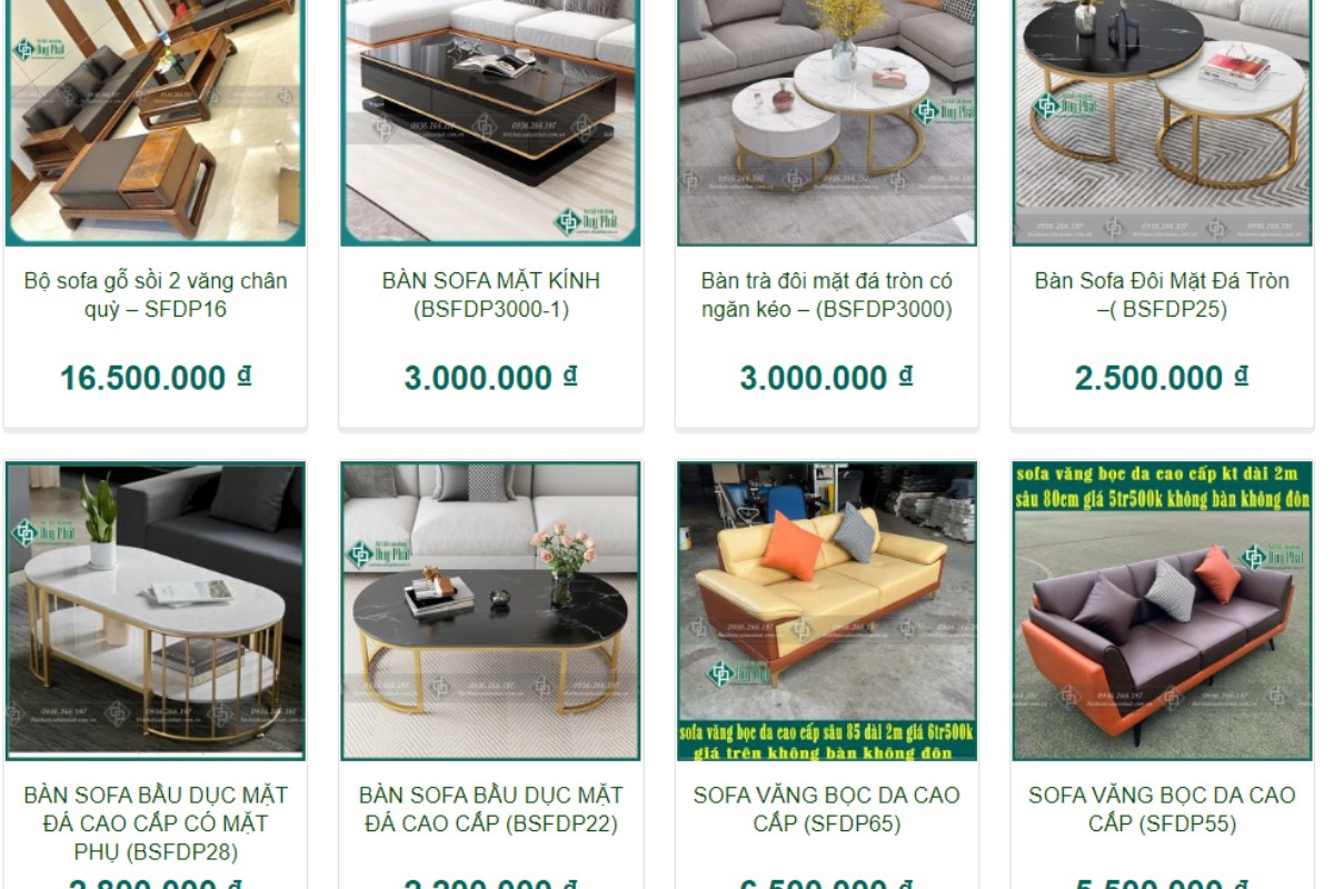 Nội thất Duy Phát - Địa điểm mua bàn trà thanh lý giá tốt tại Hà Nội