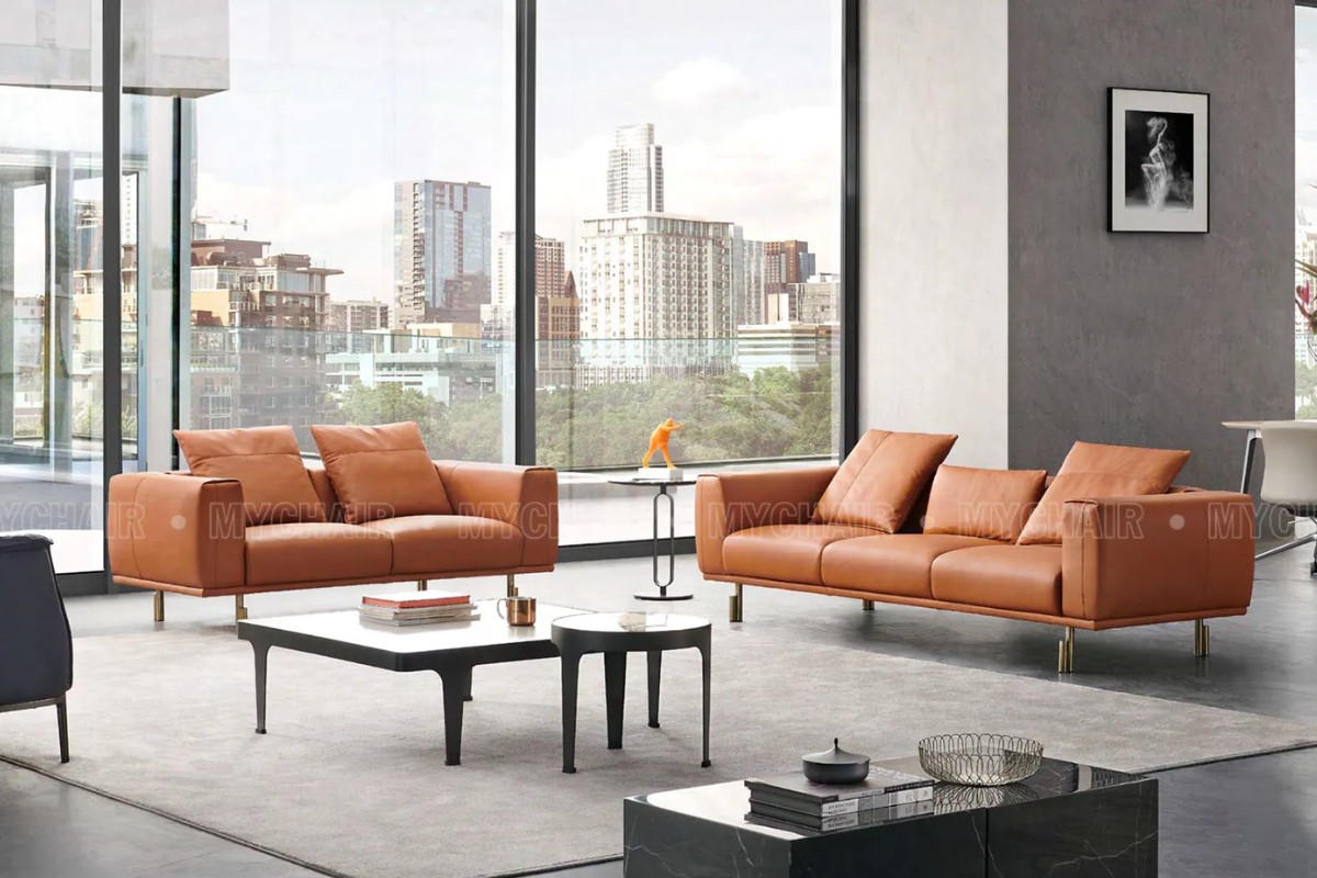 Sofa băng da thật