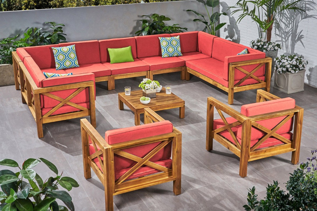 Bộ sofa gỗ chữ U