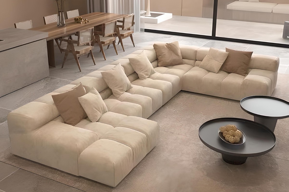 Sofa chữ U không cân xứng
