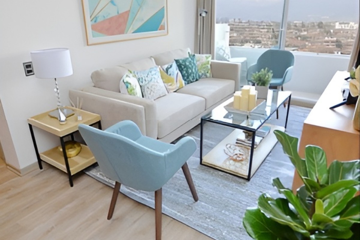Sofa chung cư với các gam màu pastel dịu mắt