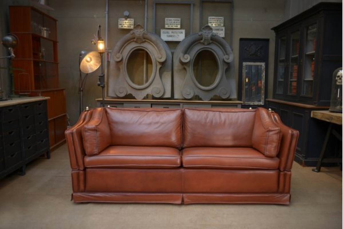 Sofa da tân cổ điển sang trọng