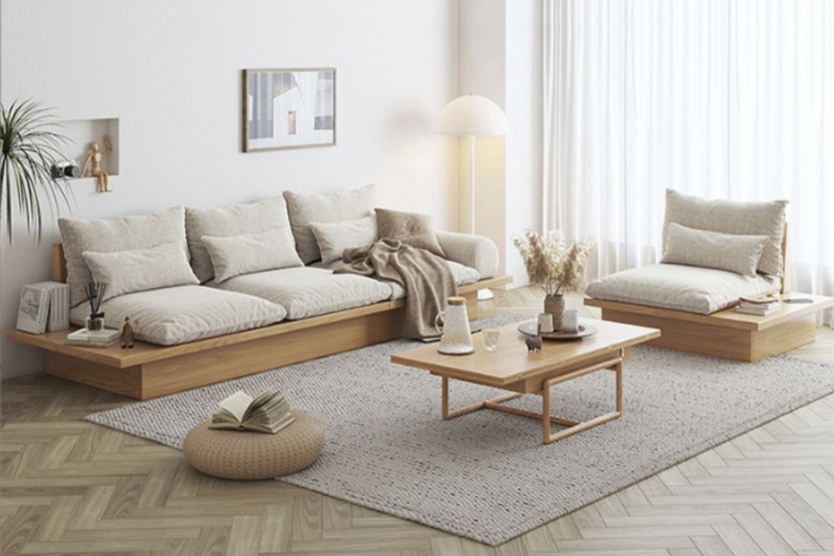 Sofa gỗ kiểu Nhật Bản