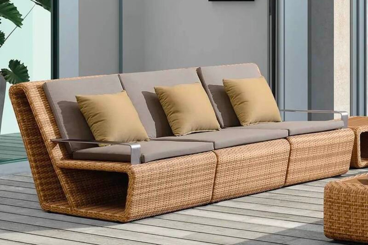 Sofa mây tự nhiên bền bỉ, chắc chắn