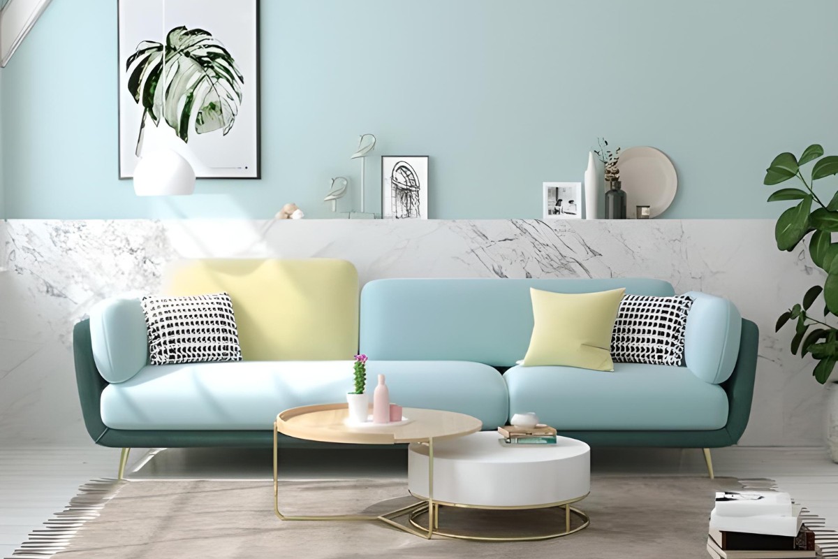Sofa spa vải nỉ mềm mại