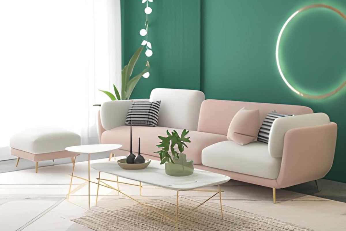 Sofa spa vải nỉ trẻ trung