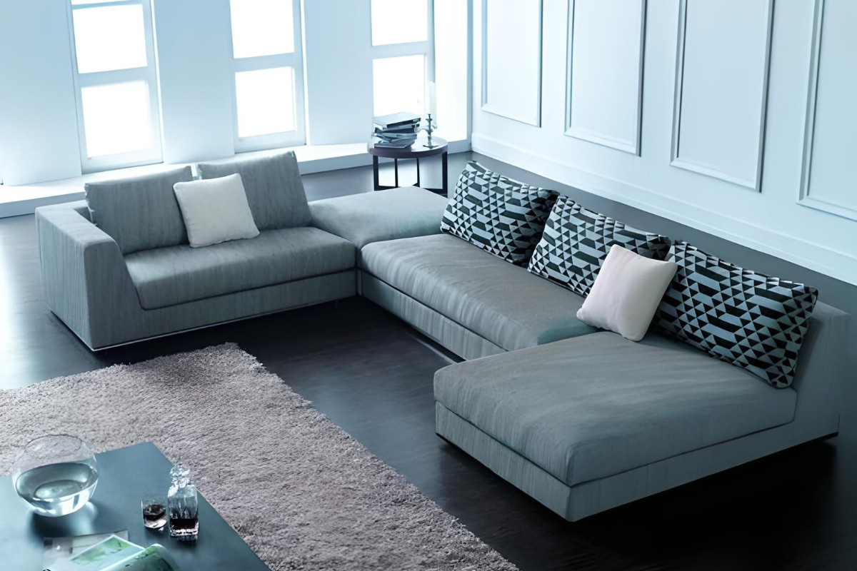 Sofa vải chữ U tạo nên sự sang trọng