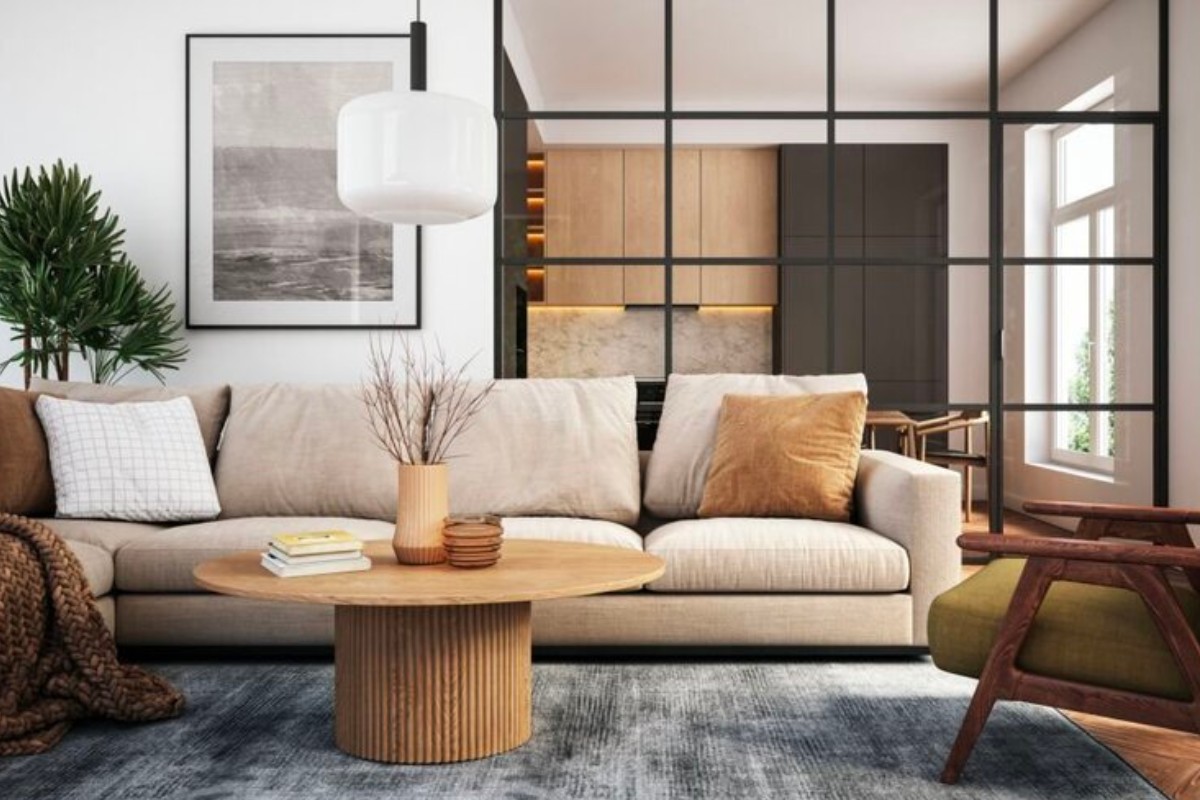 Sofa vintage vải nỉ 