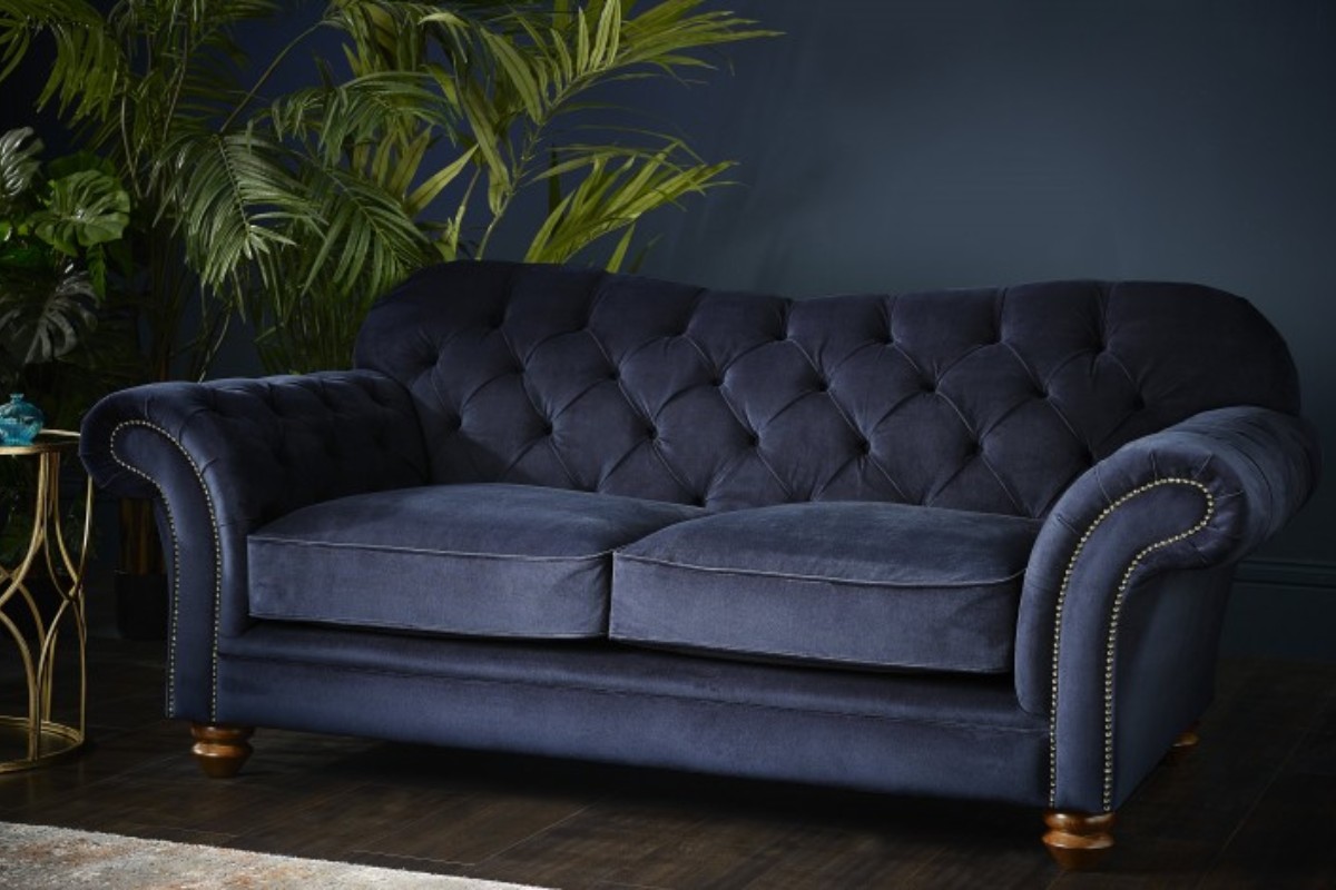 Sofa vintage vải nỉ đẹp mắt