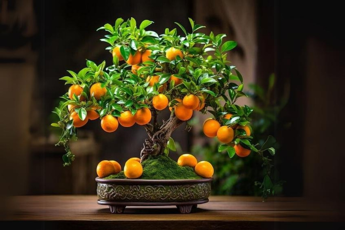 Trang trí tết cho văn phòng với cây quất