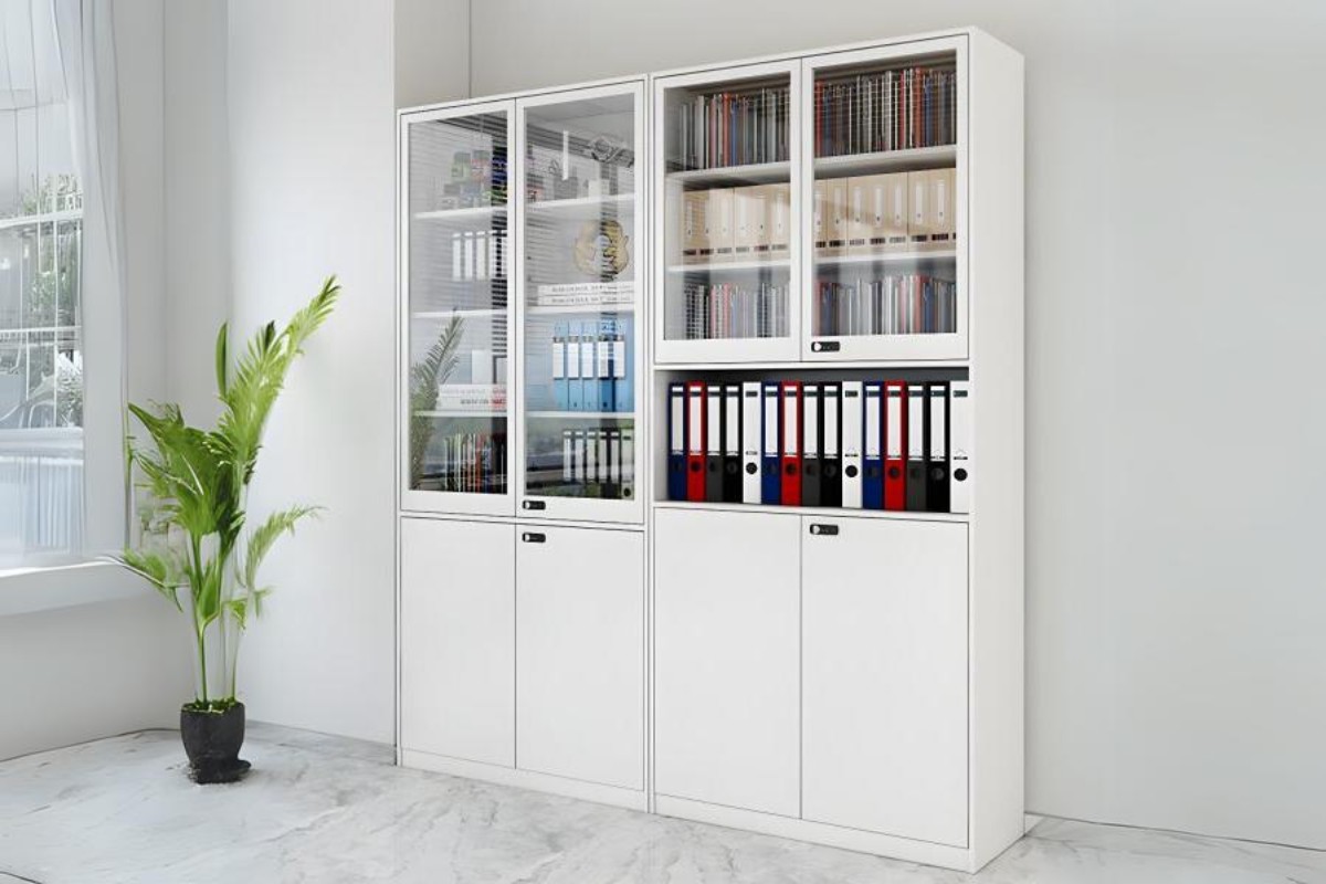 Tủ đựng hồ sơ 4 buồng cánh kính cao cấp