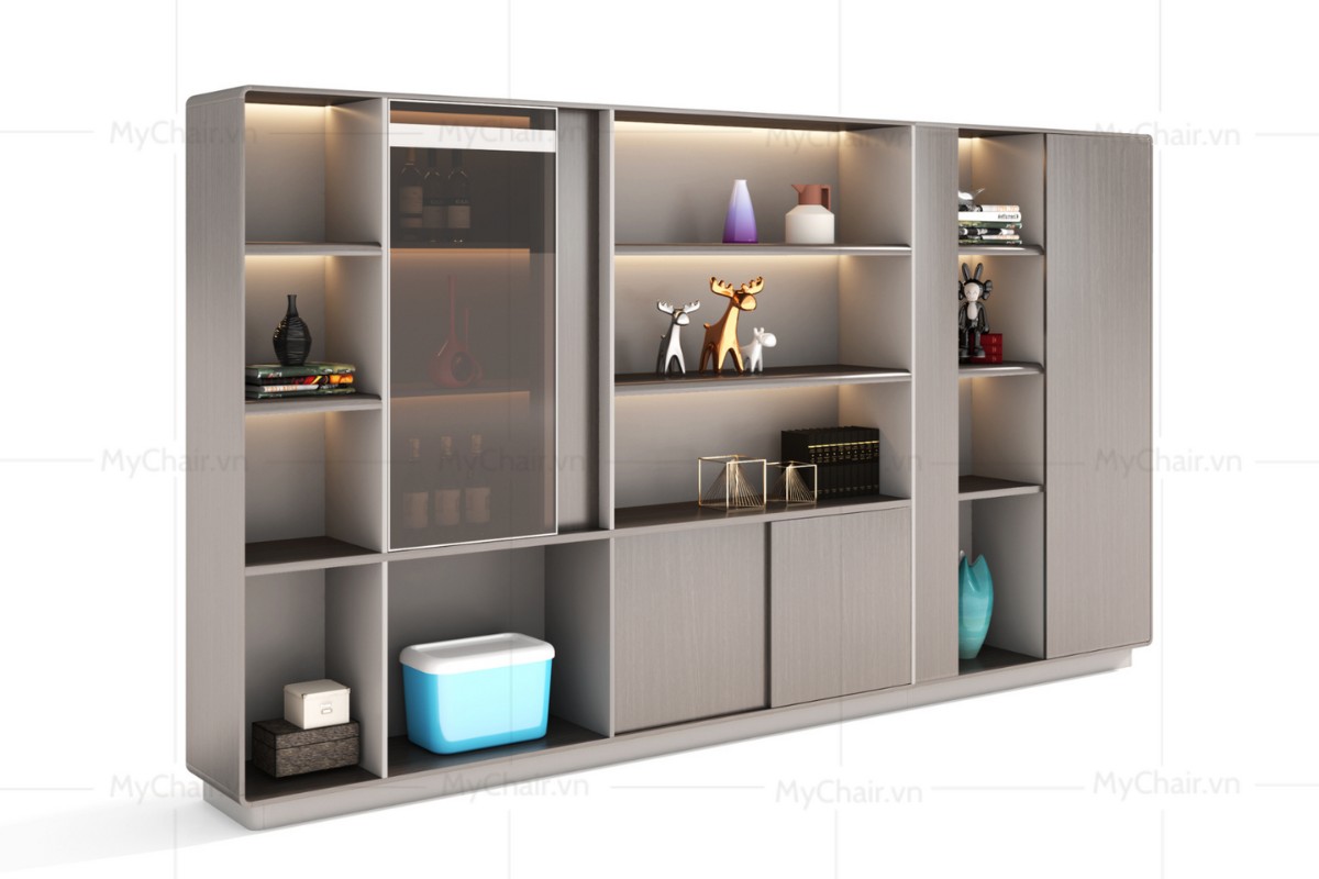 Tủ hồ sơ gỗ không cánh cao cấp NBLD08-TL