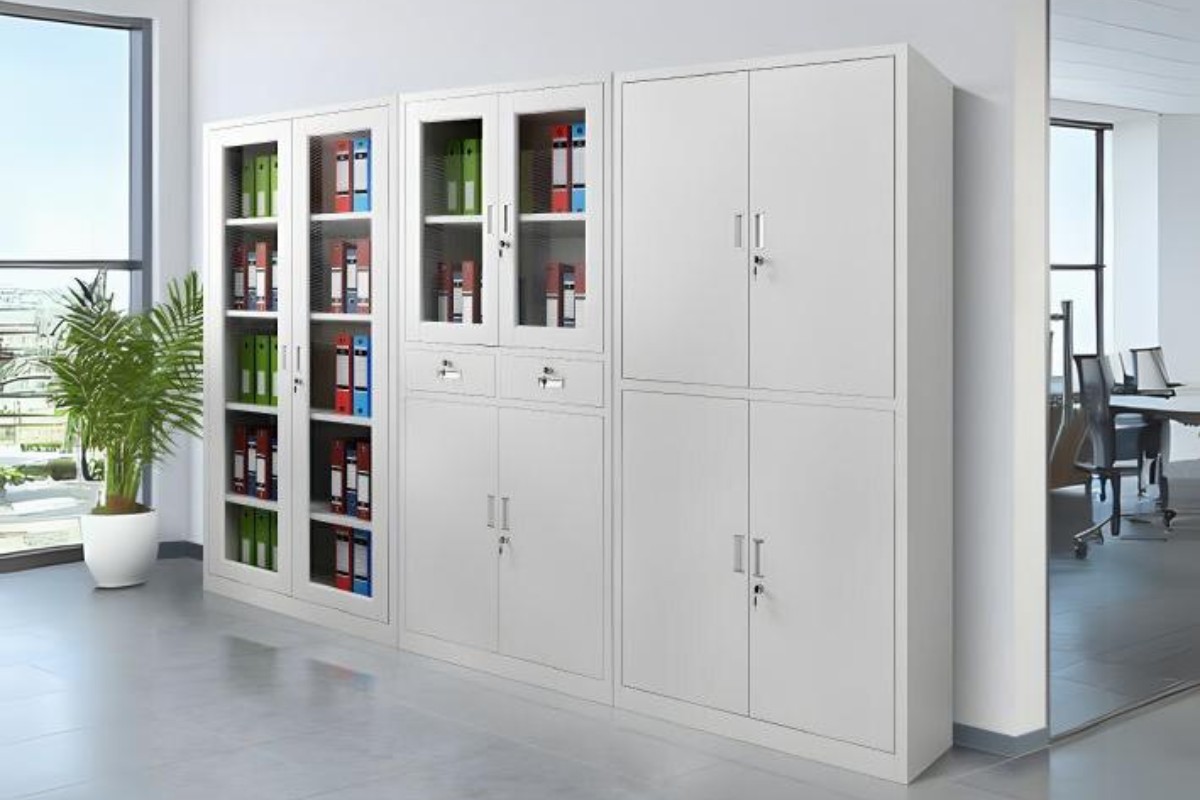 Tủ hồ sơ kính cánh mở hiện đại