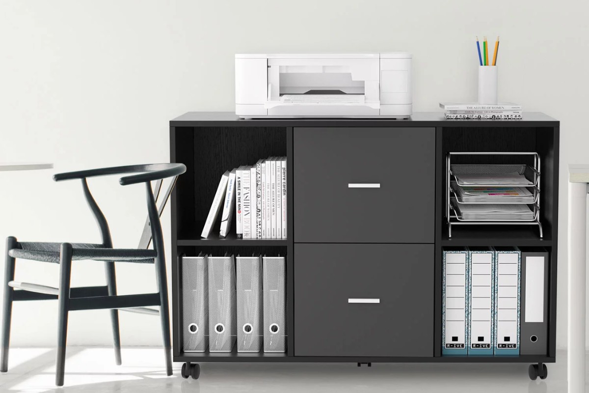 Tủ hồ sơ màu đen mini